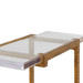 Hudson Accent Table, Gold Leaf