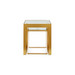 Rialto Nesting Tables Set of 2, Gold Leaf