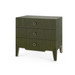 Madeline 3-Drawer Side Table, Deep Olive