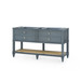 Sienna 2-Drawer Table - Base Only, Foggy Horizon