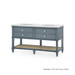 Sienna 2-Drawer Table - Base Only, Foggy Horizon