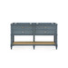 Sienna 2-Drawer Table - Base Only, Foggy Horizon