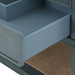 Sienna 2-Drawer Table - Base Only, Foggy Horizon