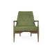 Bastian Lounge Chair, Driftwood and Forest Velvet