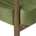 Bastian Lounge Chair, Driftwood and Forest Velvet