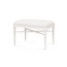 Lawrence Stool, Glazed Whisper White