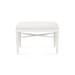 Lawrence Stool, Glazed Whisper White