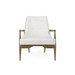 Bastian Lounge Chair, Driftwood and Frosted Alabaster