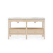 Arianna 2-Drawer Cabinet with 60" Marble Vanity Top, Sand