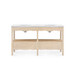 Arianna 2-Drawer Cabinet with 60" Marble Vanity Top, Sand