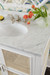 Ariel 2-Door Cabinet with 36" Marble Vanity Top, Vanilla