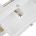 Sienna 2-Drawer Table - Base Only, Vanilla