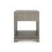 Stanford 1-Drawer Side Table, Taupe Gray