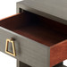 Stanford 1-Drawer Side Table, Taupe Gray