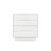 Cora 4-Drawer End Table, Soft White
