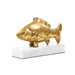 Carp Fish Statue, Gold Leaf