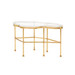 Cristal Coffee Table, Gold Leaf