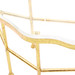 Cristal Coffee Table, Gold Leaf
