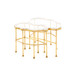 Cristal Coffee Table, Gold Leaf