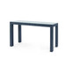 Parsons Large Console with Glass Top, Deep Navy