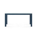 Parsons Large Console with Glass Top, Deep Navy