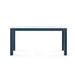 Parsons Large Console with Glass Top, Deep Navy