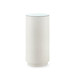 Aaron 2-Drawer Side Table with Glass Top, Sand White