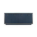 Ansel 4-Door Cabinet with Glass Top, Blue Steel