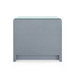 Bryant Linen 3-Drawer Side Table with Glass Top, Winter Gray