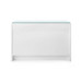 Bryant Extra Large 6-Drawer with Glass Top, White Pearl