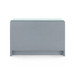 Bryant Linen Extra Large 6-Drawer with Glass Top, Winter Gray