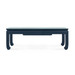 Bethany Coffee Table with Glass Top, Storm Blue
