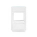 Camilla  2-Drawer Side Table with Glass Top, Chiffon White