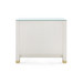 Camden Large 4-Drawer with Glass Top, Sand White