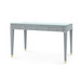 Claudette Desk with Glass Top, Washed Winter Gray