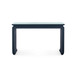 Elina Console with Glass Top, Storm Blue