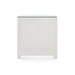 Gianna 3-Drawer Side Table with Glass Top, Sand White
