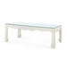 Gianna Coffee Table with Glass Top, Sand White