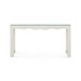 Gianna Console  with Glass Top, Sand White