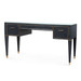 Hunter Desk  with Glass Top, Black