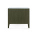 Madeline 3-Drawer Side Table with Glass Top, Deep Olive
