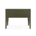 Madeline Console with Glass Top, Deep Olive