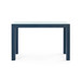 Parsons Console Table with Glass Top, Deep Navy