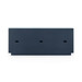 Ansel Extra Large 6-Drawer with Glass Top, Blue Steel