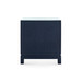 Florence 2-Drawer Side Table with Glass Top, Selvage Blue