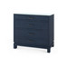 Florence Large 4-Drawer with Glass Top, Selvage Blue
