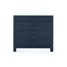 Florence Large 4-Drawer with Glass Top, Selvage Blue