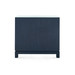 Florence Large 4-Drawer with Glass Top, Selvage Blue