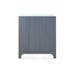 Barrett 3-Drawer Side Table with Glass Top, Denim Mist