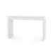 Elina Console with Glass Top, Vanilla